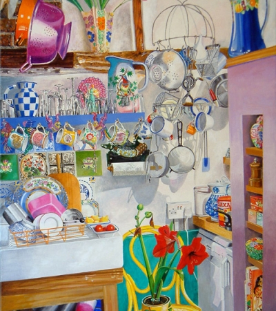 Artist Jon Wealleans Kitchen Kitsch paintings